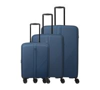 Suitcase travelite Air Stripe Trolley 4w S/L/M ext. (x3) Bleu TU