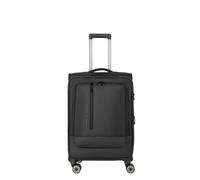 Travelite Crosslite 5.0 4 wheels Trolley M 66 cm with expansion pleat black