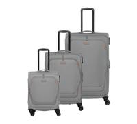 Travelite Umbria 4 wheels Suitcase set 3-piece with expansion pleat gray