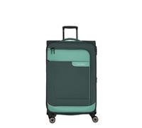 Travelite Viia 4w L Expandable 91/103l Trolley Bag Green