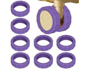 Suitcase Wheel Covers, 8 Pieces Wheel Cover Travel Luggage Wheel Sleeve - Wheel Protector Case, No Noise, Silicone Cover for Suitcase Roller, Luggage Accessories, purple, Se référer au descriptif