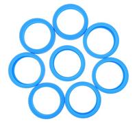 Suitcase Wheel Covers Blue 8pcs Rubber Luggage Caster Protectors | Tool-free Fitting, Quieter Rolling, Reduced Vibration, Protects Hardwood Floors in Hotel Rooms and Airports