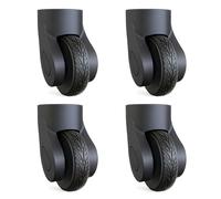 Suitcase Wheel Covers for Travel Protection - 4 Pack Silicone Luggage Wheels Protectors - Noise Reduction Wheel Guards for Spinner Trolley - Universal Fit Suitcase Accessories for Airport Travel