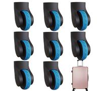Suitcase Wheel Covers - Soft Silicone Sleeves, Flexible Spinner, Noise Reducing Wheel Protection | Improved Travel Comfort with Smoother Movement Across Uneven Surfaces Crowded Stations Urban