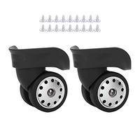 Suitcase Wheels, 1 Pair A88 Black 360 Swivel Luggage Multi Hole Wheel Universal Suitcase Replacement Luggage Accessories Repair Wheels