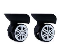 Suitcase Wheels Replacement 2 Pair A09 A57 Trolley Case Luggage Wheels No Noise Swivel Left & Right Silent DIY Suitcase Replacement Parts(Brown)