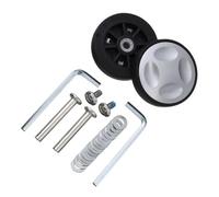 Suitcase Wheels Replacement,Trip Suitcase Wheels 2Pcs Durable Universal Replace with Screw Travel Luggage Replacement Parts Axles Caster Repair Kit(52mm x 12mm)