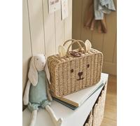 Suitcase with Animal Face, Cute Little Mouse brown