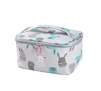 Suitcase with Foam Insert Bags Cosmetic Bag Women's Storage Bag Large Portable Bag Leather Strap For Bags, gray, One Size