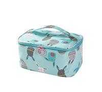 Suitcase with Foam Insert Bags Cosmetic Bag Women's Storage Bag Large Portable Bag Leather Strap For Bags, Green, standard size