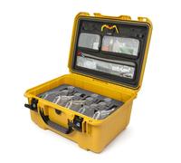 Suitcase with organizer lid Nanuk 933 5UP Jaune 505x409x257 mm