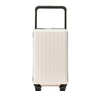 Suitcases 24 in Large Capacity Luggage Security Combination Lock Suitcase Wear-Resistant Luggages(White)