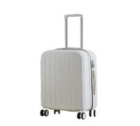 Suitcases Luggage Women's Small Lightweight 20-inch Student Ins New Password Box 26 Luggage Trolley Box Trend 24 Suitcase(White,20in)