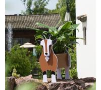 Suitchoi Dog Planter Goat Gifts for Goat Lovers,Goat Planter Plant Pot,Cute Goat Flower Pots for Outdoor Garden Decoration,Christmas or Birthday Gifts for Women,Office Home Decor S Goat