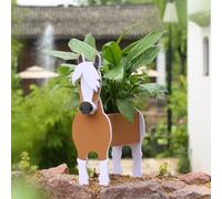 Suitchoi Dog Planter Horse gifts for women,Horse Planter Plant Pot,Cute Horse Flower Pots for Outdoor Garden Decoration,Christmas or Birthday Gifts for Women,Office Home Decor S Horse