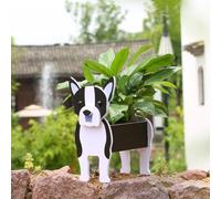 Suitchoi Dog Planter Small Boston Terrier Gifts for Women,PVC Animal Plant Pots Outdoor Indoor Garden Planters for Succulent,Cute Rectangular Plant Flower Pots Decor S Boston Terrier