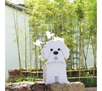 Suitchoi Shih Tzu Gifts, Shih Tzu Decor Birthday or Christmas, Shih Tzu Dog Planter Plant Pot, Cute Animal Dog Flower Pots for Outdoor Garden, Shih Tzu Shape Plant Container Holder Small Shih Tzu