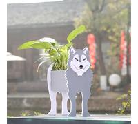 Suitchoi Wolf Gifts,Wolf Decor Birthday or Christmas,Wolf Planter Plant Pot,Cute Animal Flower Pots for Outdoor Garden,Wolf Shape Plant Container Holder Small Wolf