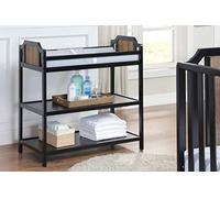 Suite Bebe Brees Changing Table in Black and Vintage Walnut, black brownstone
