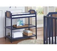 Suite Bebe Brees Changing Table in Midnight Blue and Vintage Walnut