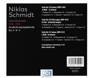 SUITEN BWV 1008, 1010 & 1 NEW DVD
