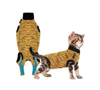 Suitical Recovery Suit Cat, 2XSmall, Tiger-Print