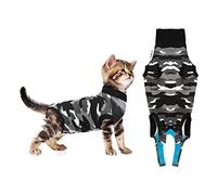 Suitical Recovery Suit Cat, XX-Small, Black Camouflage