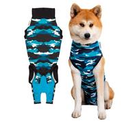 Suitical Recovery Suit Dog, Large, Blue Camouflage