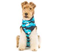 Suitical Recovery Suit Dog, Medium, Blue Camouflage