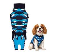 Suitical Recovery Suit Dog, XXX-Small, Blue Camouflage