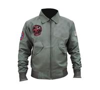 Suiting Style Men's Air Force G1 Flight Aviator Pilot Bomber Green Cotton Jacket