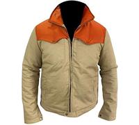 Suiting Style Men's Cowboy Yellow Beige Cotton Orange Trucker Jacket - Ranch Wear Cotton Lightweight Jacket Men