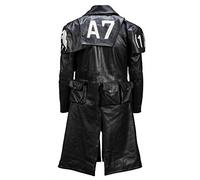 Suiting Style Men's NCR Fallout Veteran Ranger Armor Black Leather New Vegas A7 Trench Coat Cosplay Costume