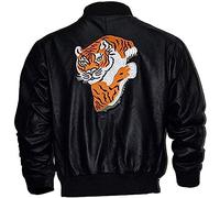 Suiting Style Men's Sylvester Stallone Tiger Rocky II Balboa Bomber Genuine Leather Jacket