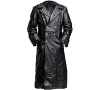Suiting Style Mens WW2 German Army Uniform Black Trench Coat