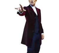Suiting Style Who 12 Doctor Dr Capaldi Long Coat Collection - Trench Coat Cosplay For Men - Time Traveller Costume for Men
