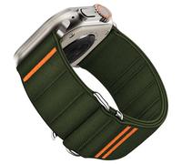 Suitisbest Straps Compatible with Apple Watch Ultra Strap 49mm 46mm 45mm 44mm 42mm, Stretchy Nylon Sport Loop Strap with S-Hook for Apple Watch Ultra 2/ Ultra SE Series 10 9 8 7 6 5 4 3, Army Green