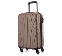 Suitline Hand Luggage, Cabin Trolley, Hardshell Suitcase, 100% ABS, 55 cm, 34 liters, Gold