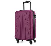 SUITLINE - Hand Luggage, Cabin Trolley, Hardshell Suitcase, 100% ABS, 55 cm, 34 liters, Pink