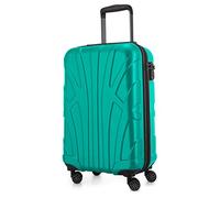 SUITLINE - Hand luggage, Cabin Trolley, Hardshell suitcase, 100% ABS, 55 cm, 34 liters, Turquoise