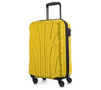 Suitline - Hand Luggage, Cabin Trolley, Hardshell Suitcase, 100% ABS, 55 cm, 34 liters, Yellow