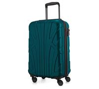 Suitline - Hand Luggage, Carry on Cabin Trolley, Hardshell Suitcase, 100% ABS, 55 cm, 34 liters, Aquagreen