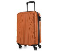 Suitline - Hand Luggage, Carry on Cabin Trolley, Hardshell Suitcase, 100% ABS, 55 cm, 34 liters, Orange