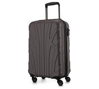 Suitline - Hand Luggage, Carry on Cabin Trolley, Hardshell Suitcase, 100% ABS, 55 cm, 34 liters, Titan