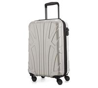 SUITLINE - Hand Luggage, Cabin Trolley, Hardshell Suitcase, 100% ABS, 55 cm, 34 liters, White