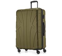 SUITLINE - Hardshell suitcase, travel luggage, TSA, 76 cm, approx. 96 liters, 100% ABS mat, Avocado