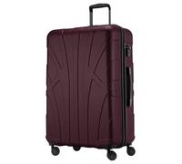 SUITLINE - Hardshell suitcase, travel luggage, TSA, 76 cm, approx. 96 liters, 100% ABS mat, Bordeaux
