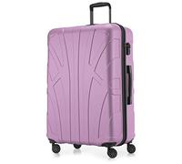 Suitline - Luggage Suitcase Hardside Hard Shell Spinner Trolley 4 Wheel Case, TSA, 76 cm, 86 Liter, Lilac