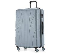 Suitline - Luggage Suitcase Hardside Hard Shell Spinner Trolley 4 Wheel Case, TSA, 76 cm, 86 Liter, Pool Blue