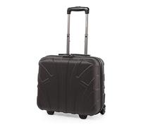 SUITLINE - Pilot Trolley, Hard Shell, Business Trolley, Cabin Suitcase, Pilot Case, Carry On Luggage, TSA, ABS, 2 Wheels, Titan